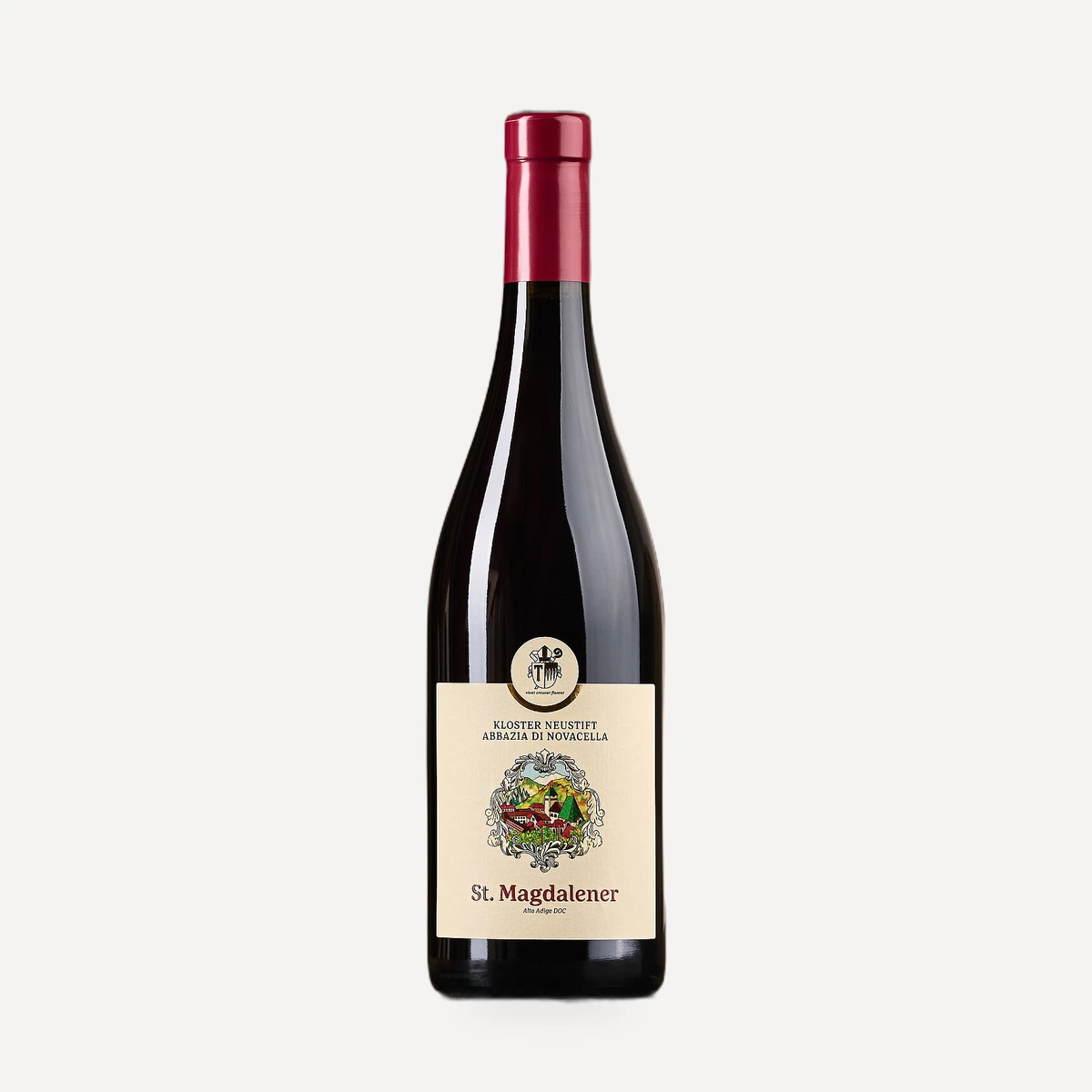 St. Magdalener Alto Adige DOC wine — Abbazia di Novacella Stiftskellerei Neustift winery — Dionysus