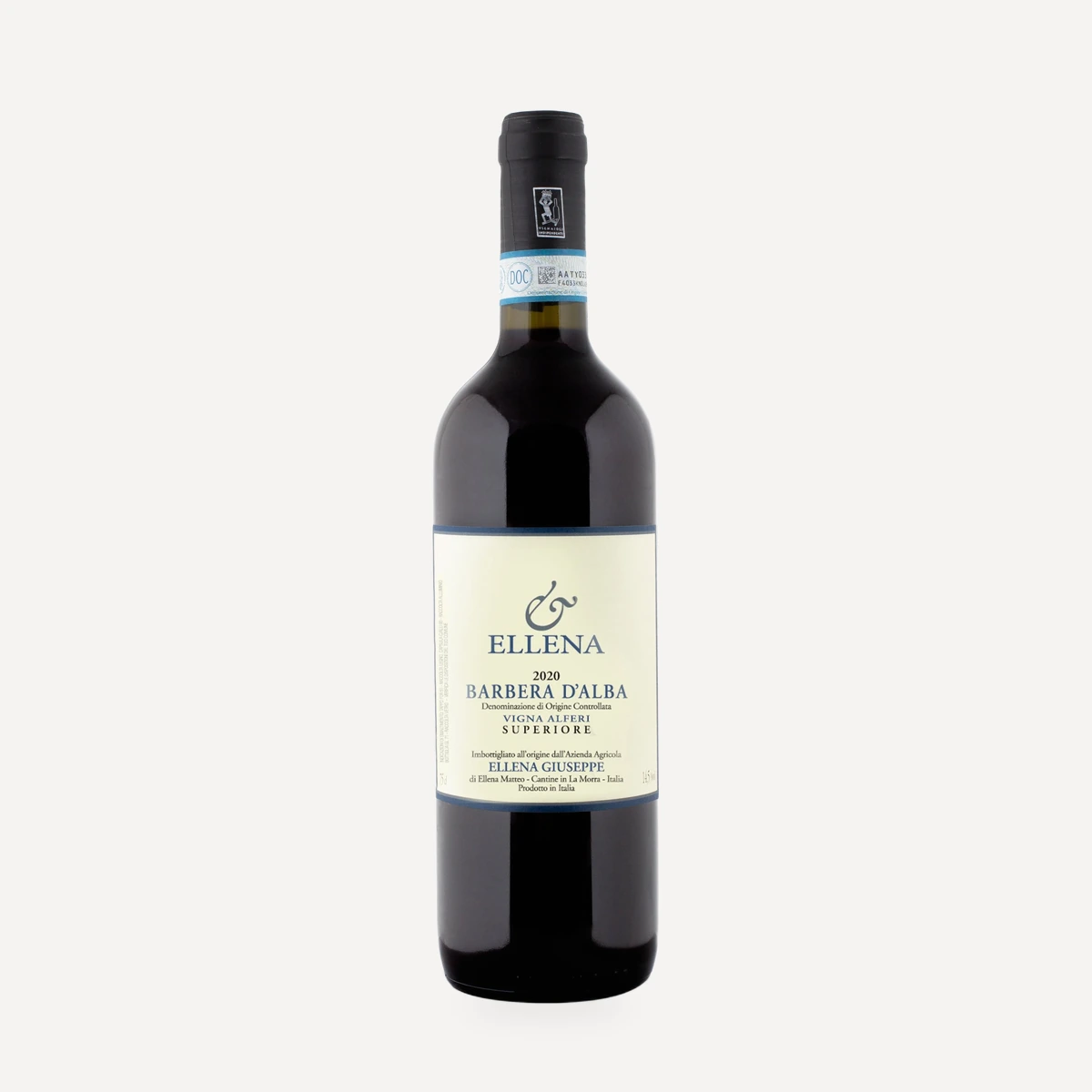 Barbera d’Alba Superiore Vigna Alfieri wine — Ellena Giuseppe winery — Dionysus