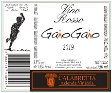 GaioGaio wine — Calabretta winery — Dionysus