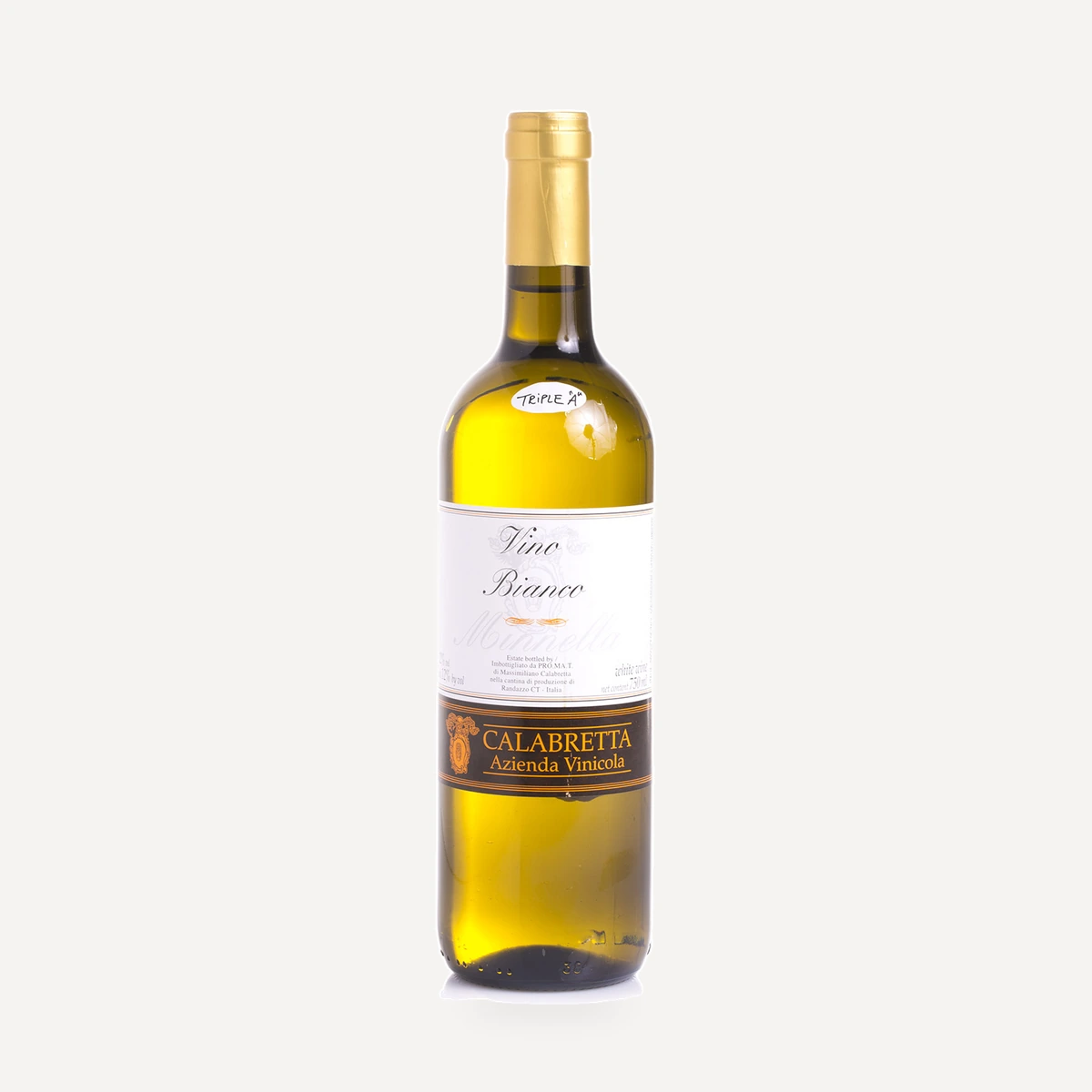 Minnella Bianca wine — Calabretta winery — Dionysus