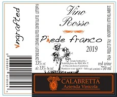 Piedefranco – Ungrafted wine — Calabretta winery — Dionysus