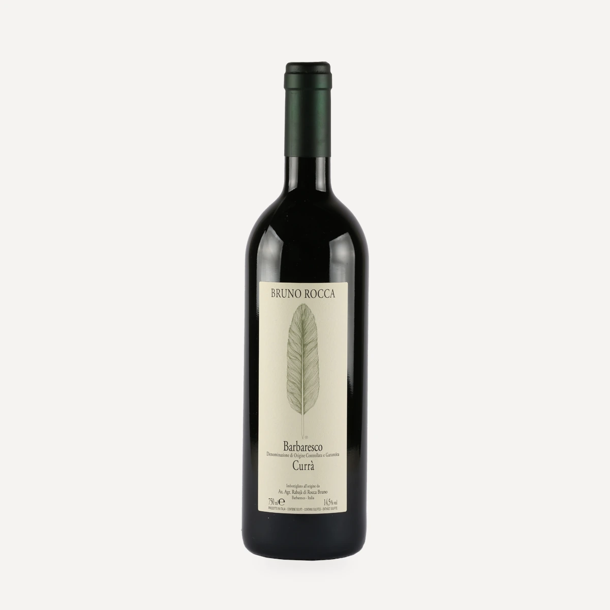Barbaresco Currà DOCG wine — Bruno Rocca winery — Dionysus