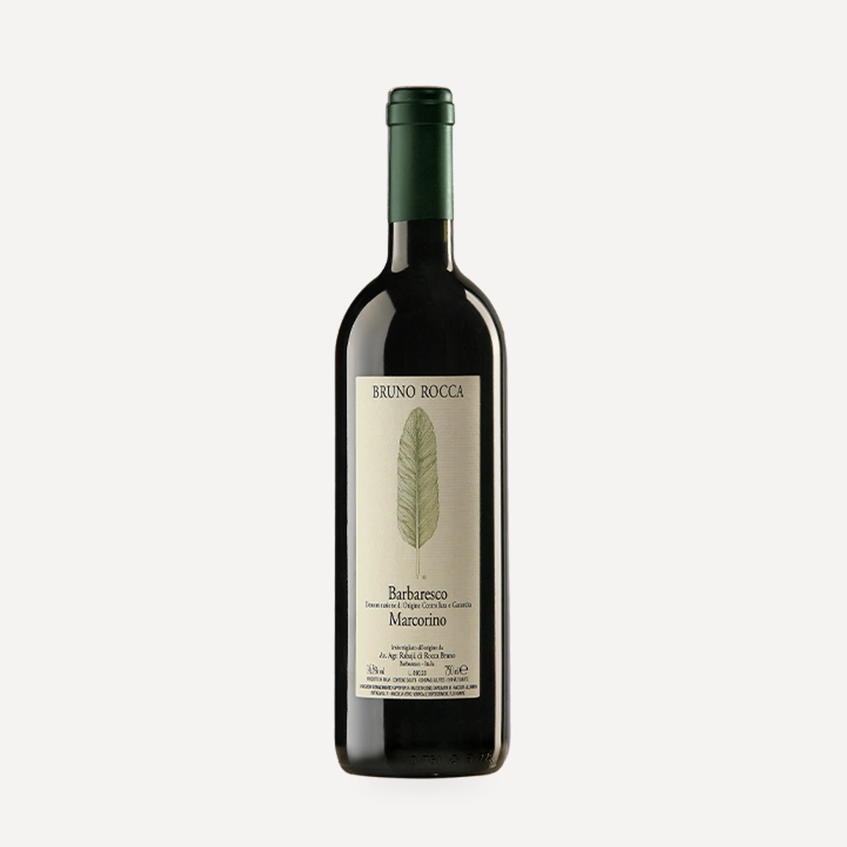 Barbaresco Marcorino DOCG wine — Bruno Rocca winery — Dionysus