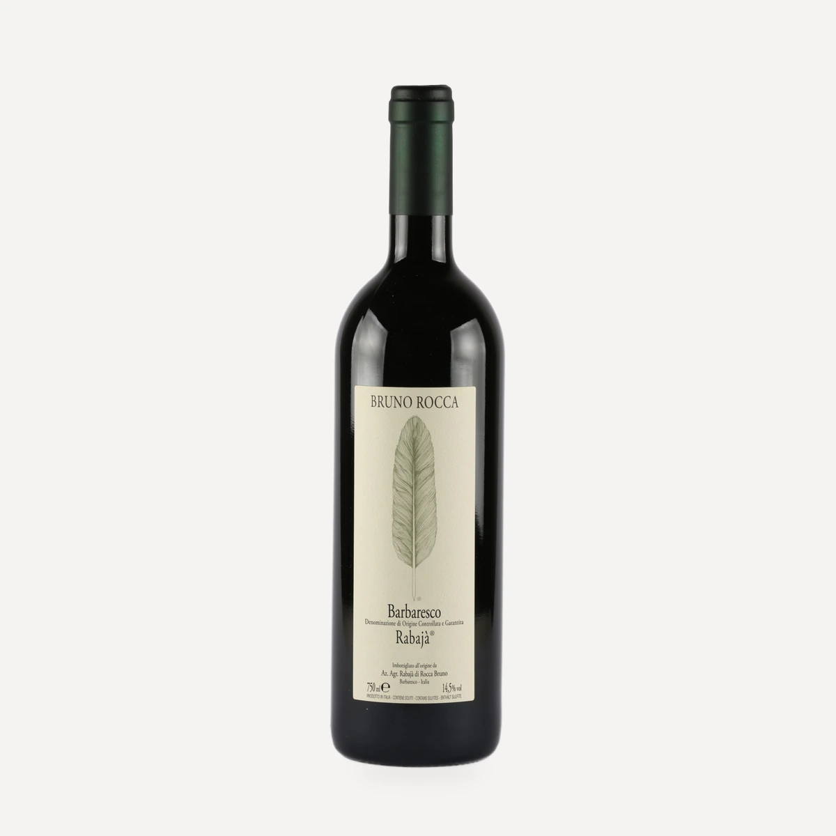 Barbaresco d.o.c.g. Rabajà wine — Bruno Rocca winery — Dionysus