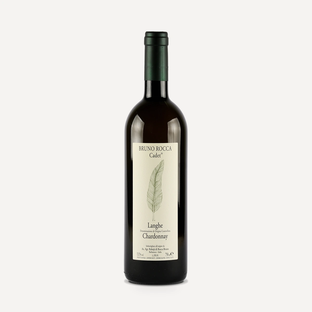 Langhe Chardonnay Cadet DOC wine — Bruno Rocca winery — Dionysus