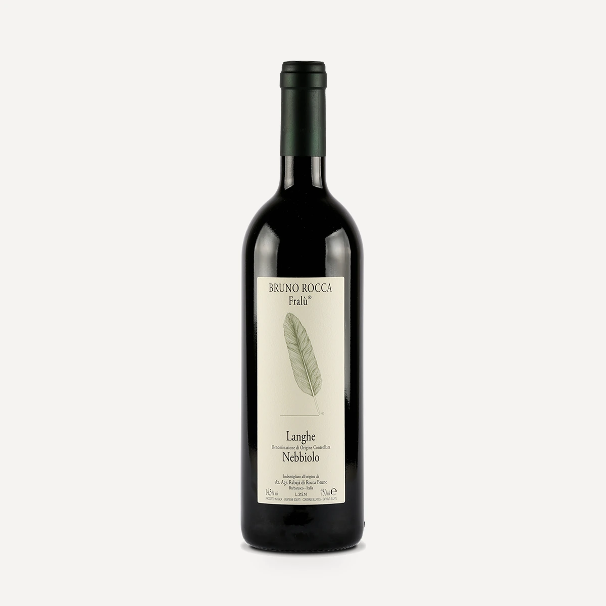 Langhe Nebbiolo Fralù DOC wine — Bruno Rocca winery — Dionysus