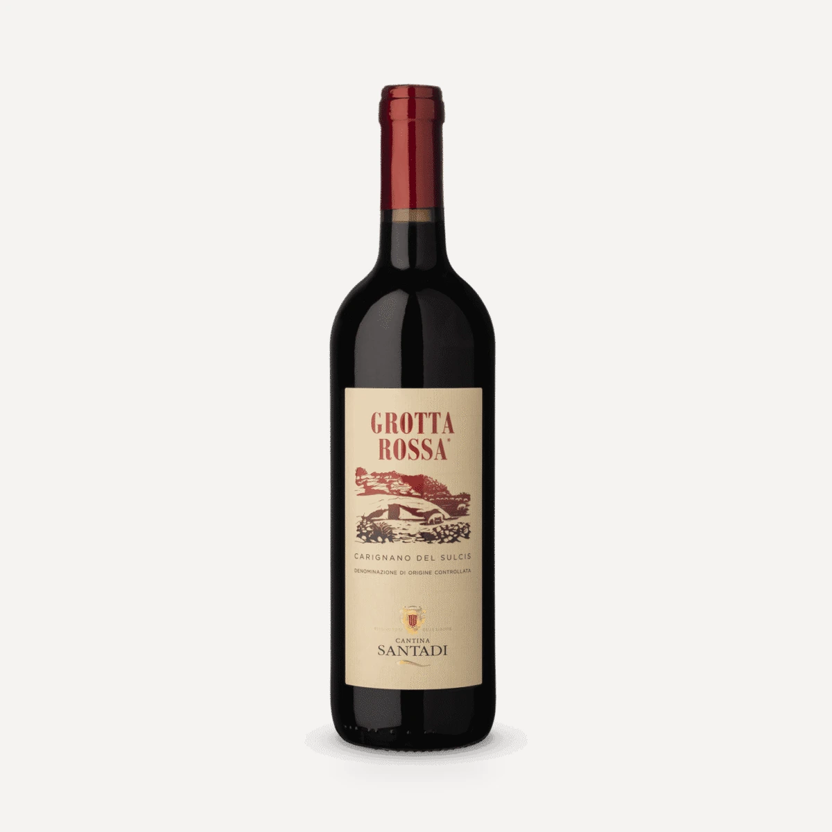 Grotta Rossa wine — Santadi winery — Dionysus