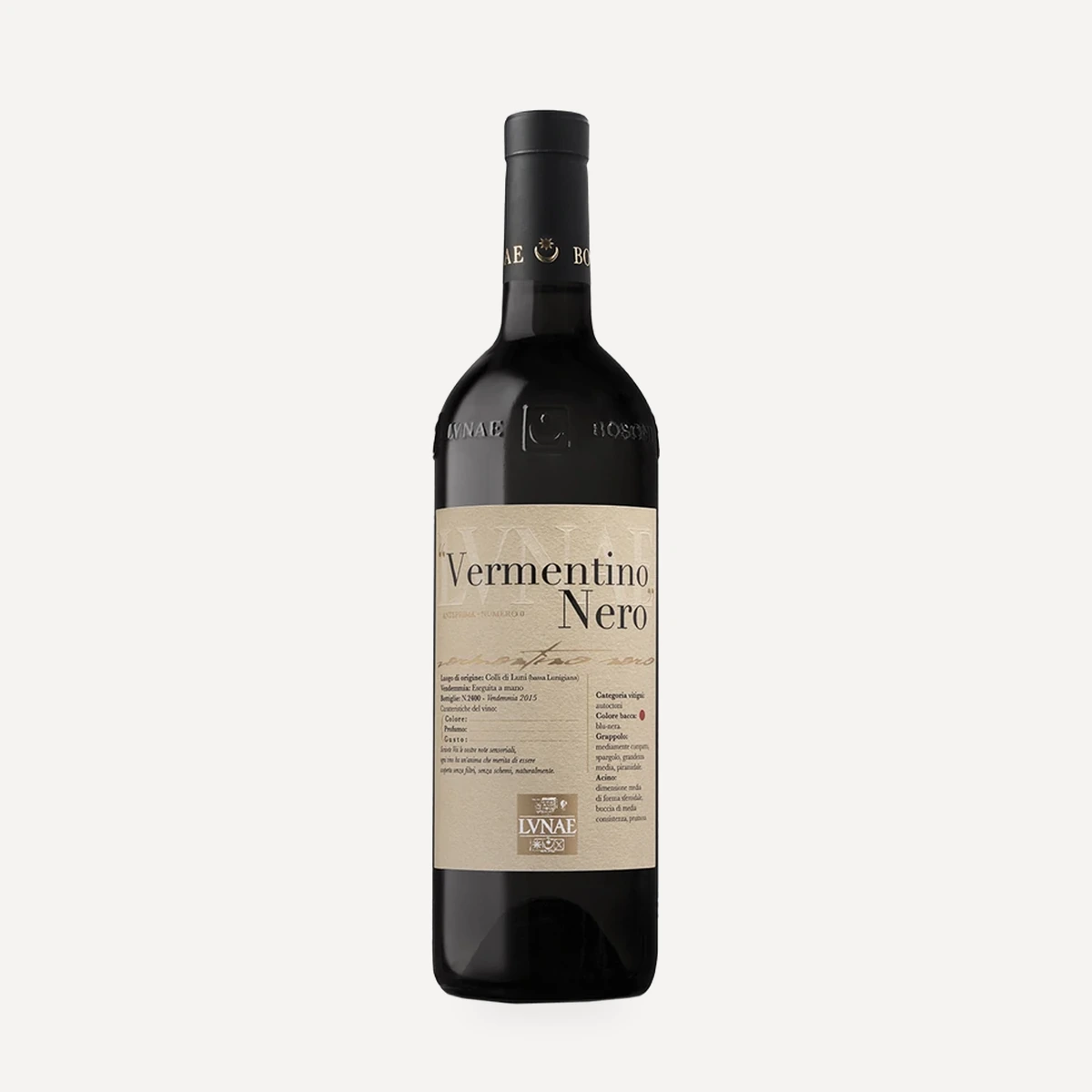 Vermentino Nero wine — Lunae winery — Dionysus