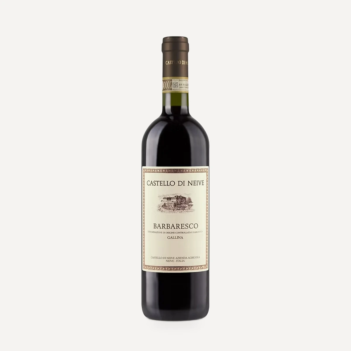 Barbaresco Gallina wine — di Neive winery — Dionysus