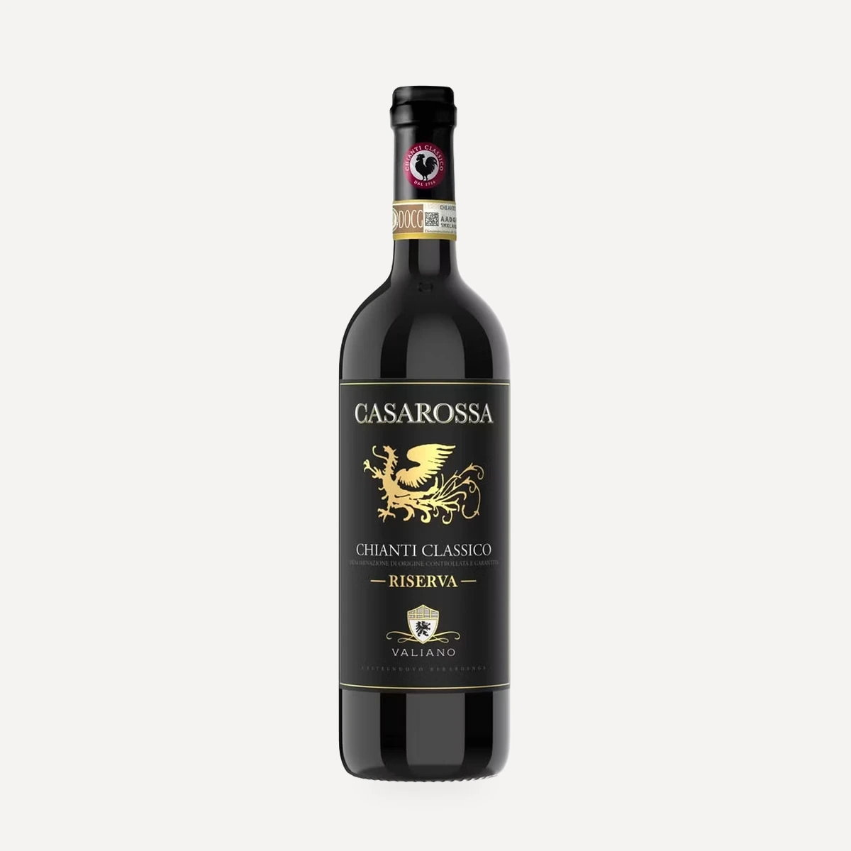 Casarossa Chianti Classico Riserva DOCG bio wine — Valiano winery — Dionysus