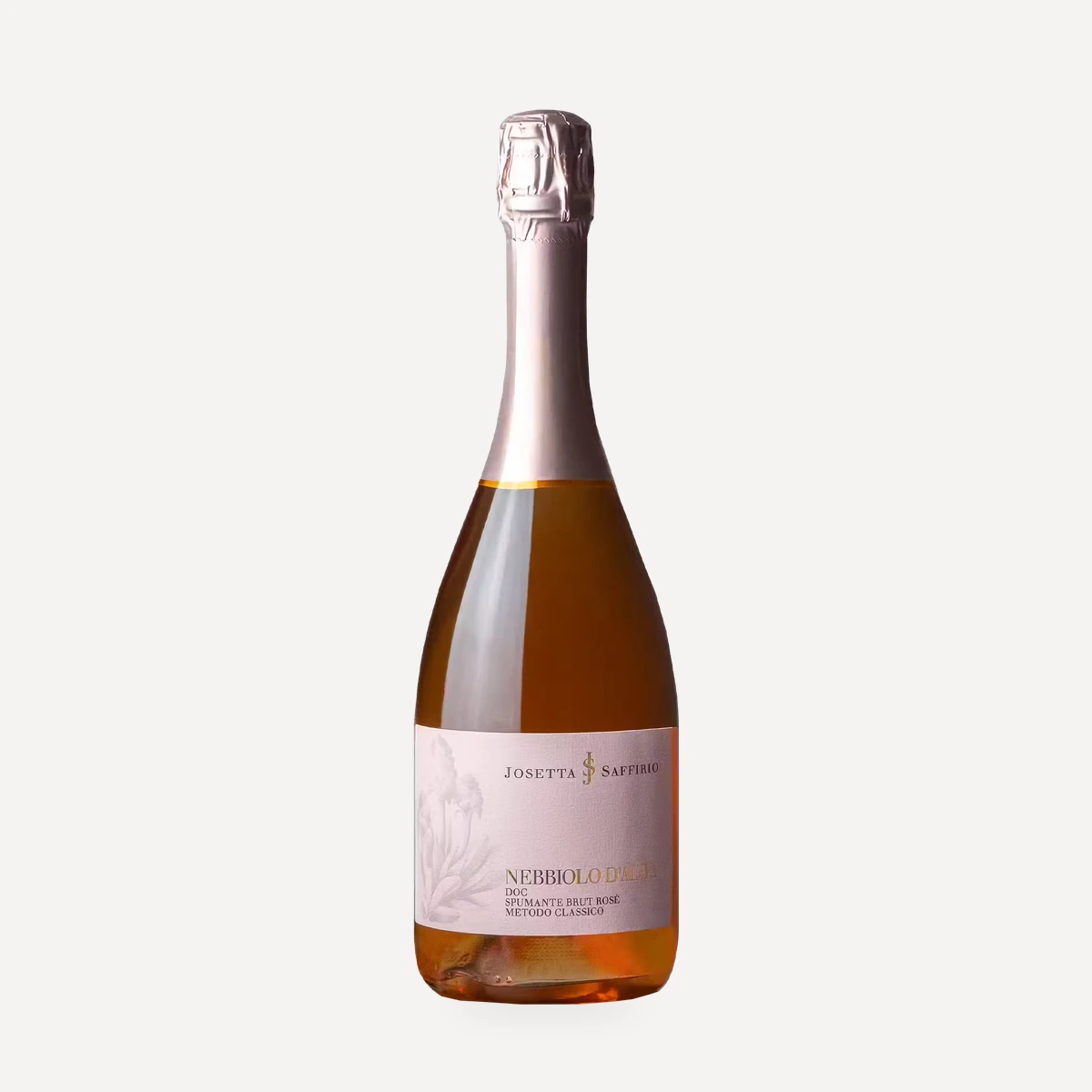 Nebbiolo d'Alba Spumante Brut Rosé wine — Josetta Saffirio winery — Dionysus