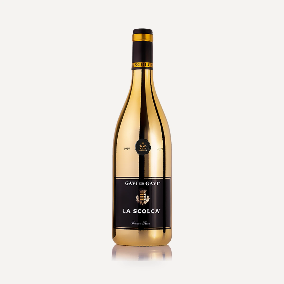 Gavi dei Gavi® Black Label Gold Edition wine — La Scolca winery — Dionysus