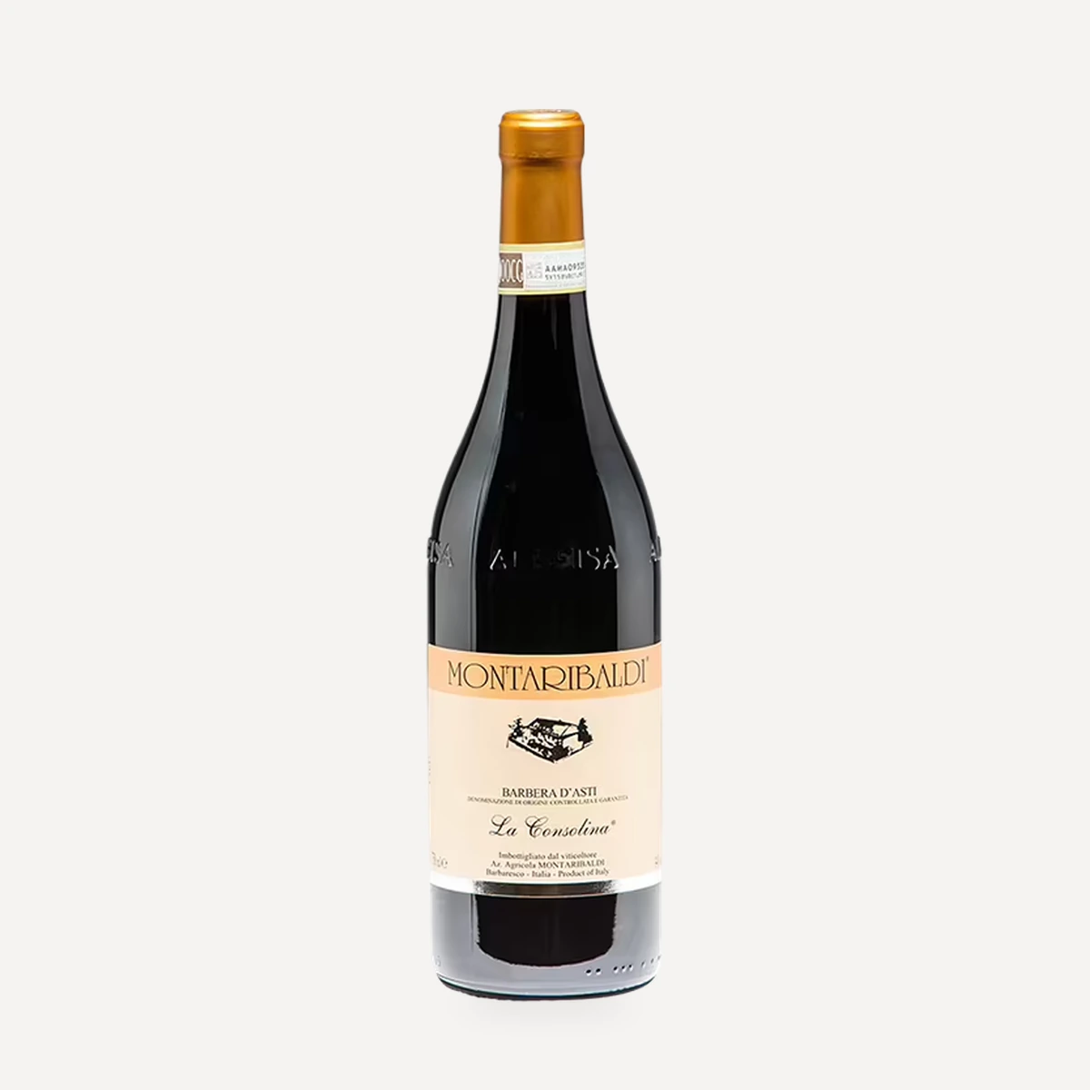 Barbera d’Asti DOCG La Consolina wine — Montaribaldi winery — Dionysus