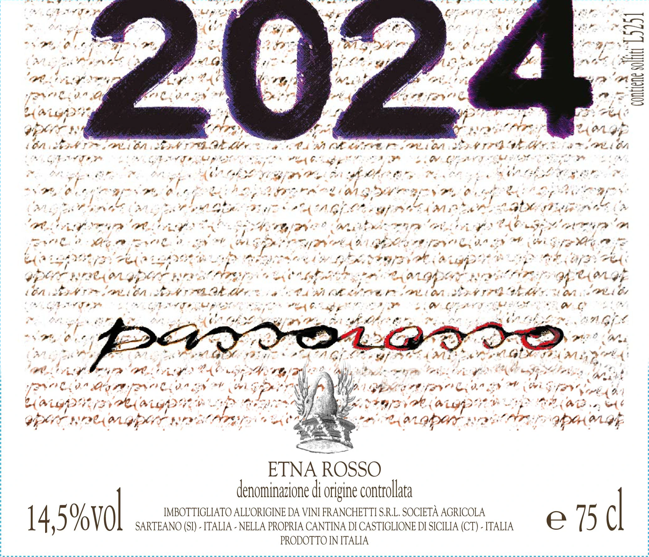Passorosso wine — Passopisciaro winery — Dionysus