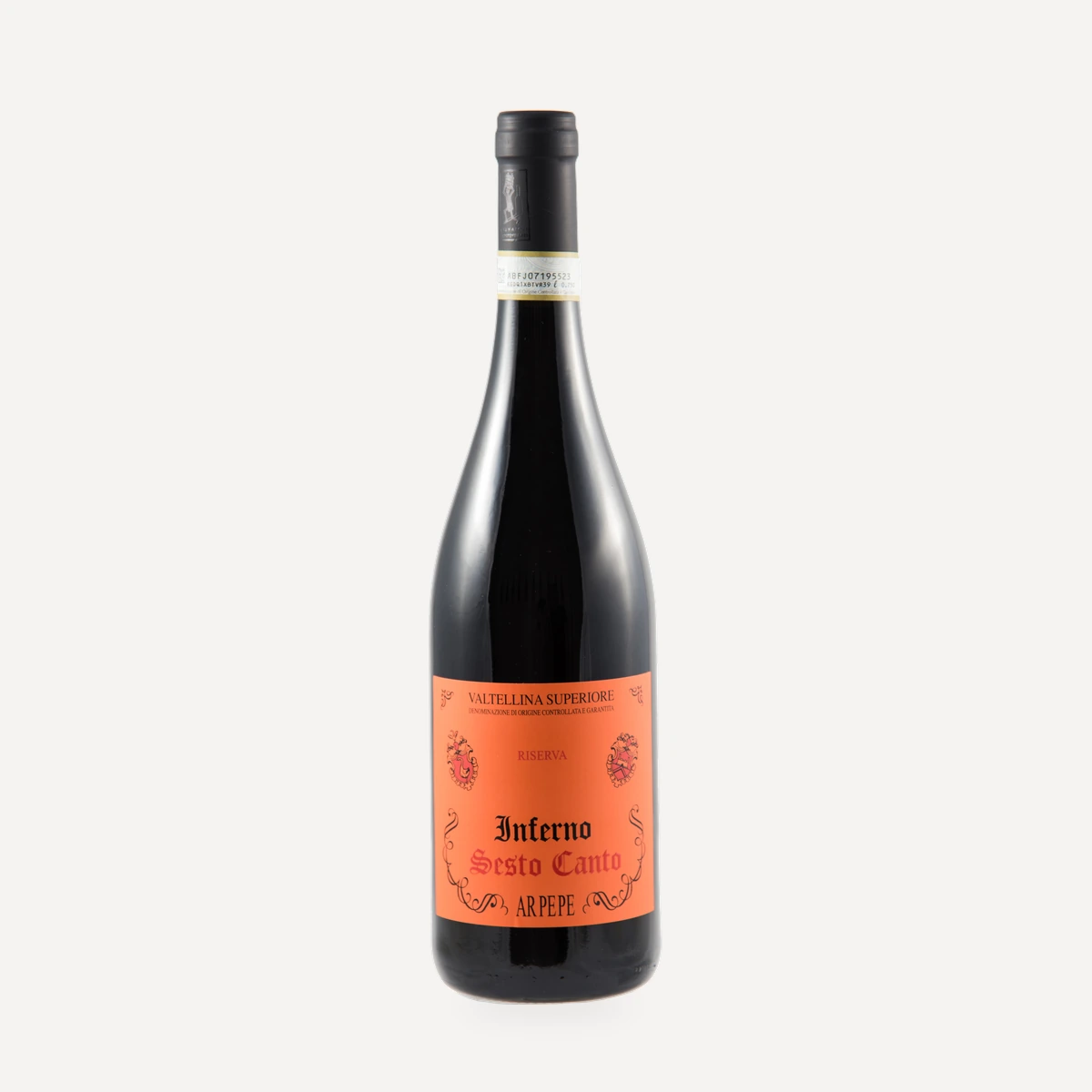 Inferno Sesto Canto wine — Arpepe winery — Dionysus