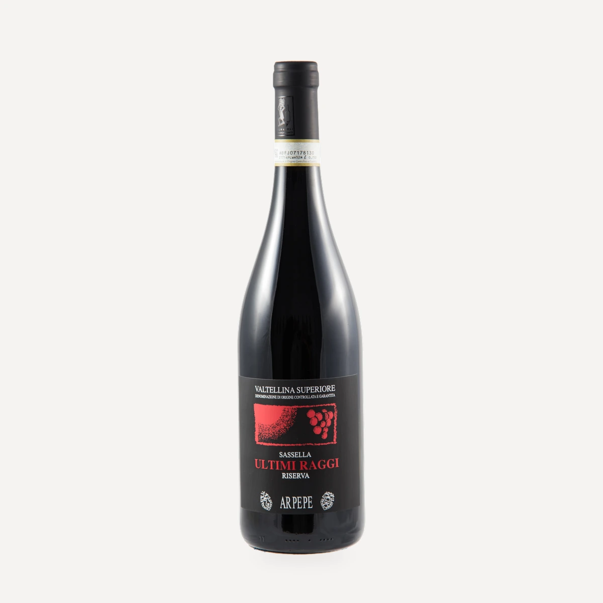 Sassella Ultimi Raggi wine — Arpepe winery — Dionysus