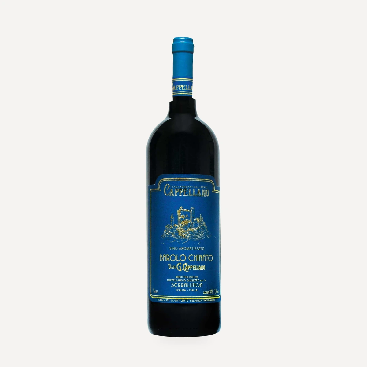 Barolo Chinato wine — Cappellano winery — Dionysus