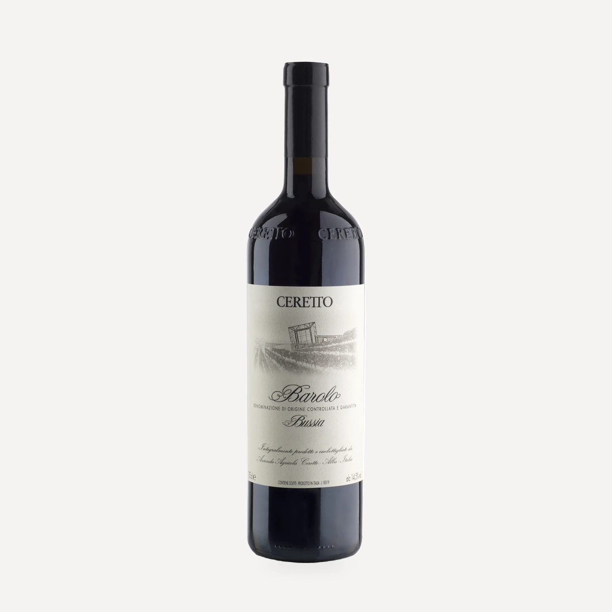 Bussia wine — Ceretto winery — Dionysus