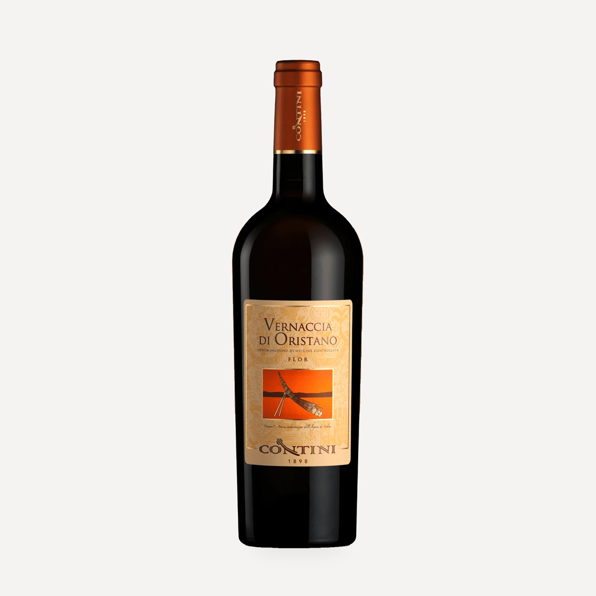 Vernaccia Flor wine — Contini winery — Dionysus