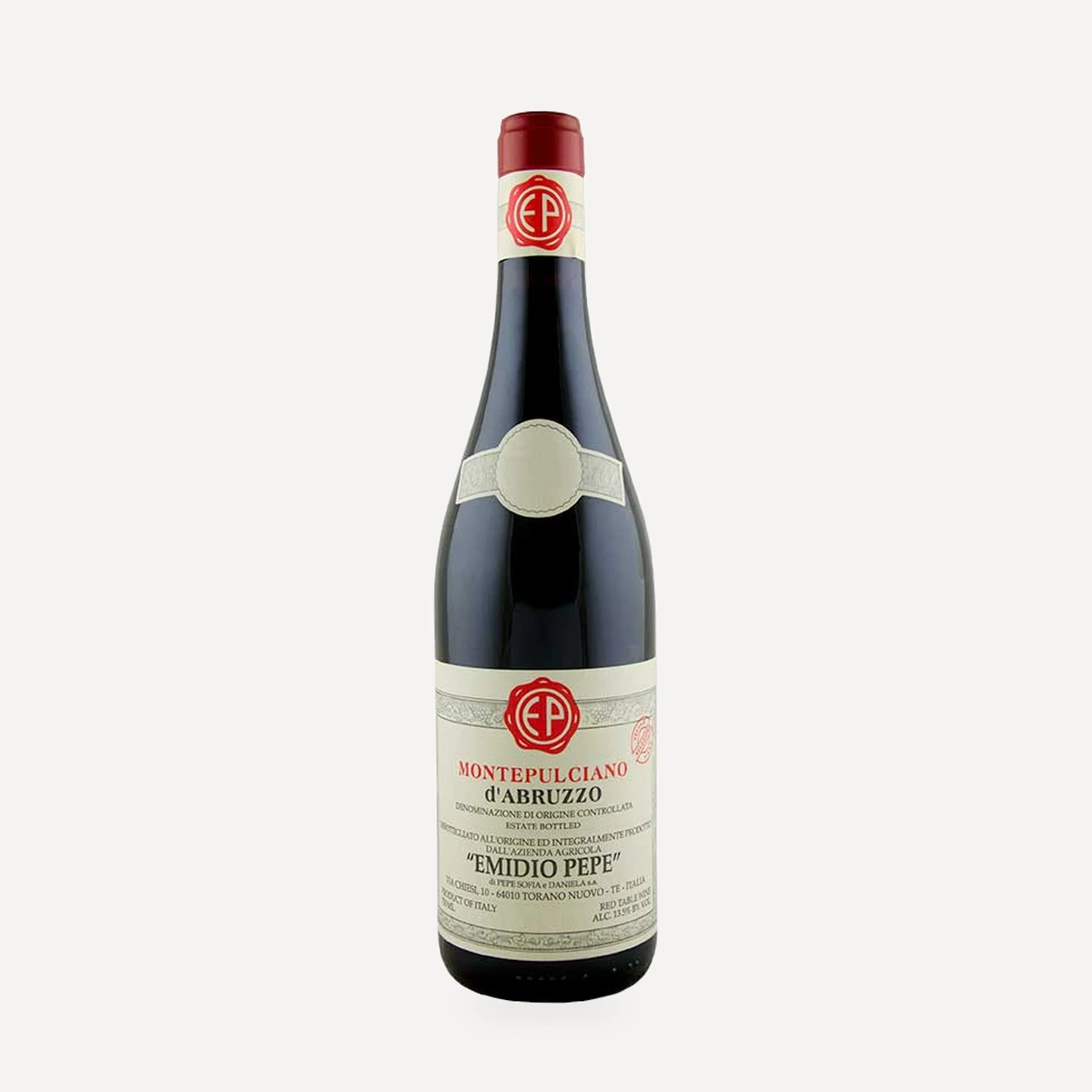 Montepulciano d’Abruzzo Selezione Vecchie Vigne wine — Emidio Pepe winery — Dionysus