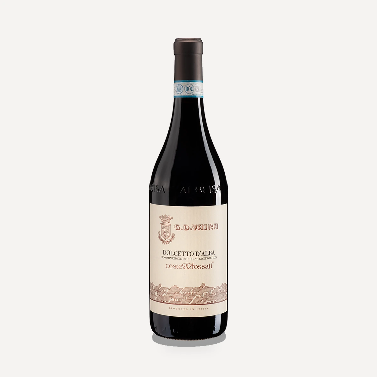 Dolcetto d'Alba Coste&Fossati® DOC wine — G.D. Vajra winery — Dionysus