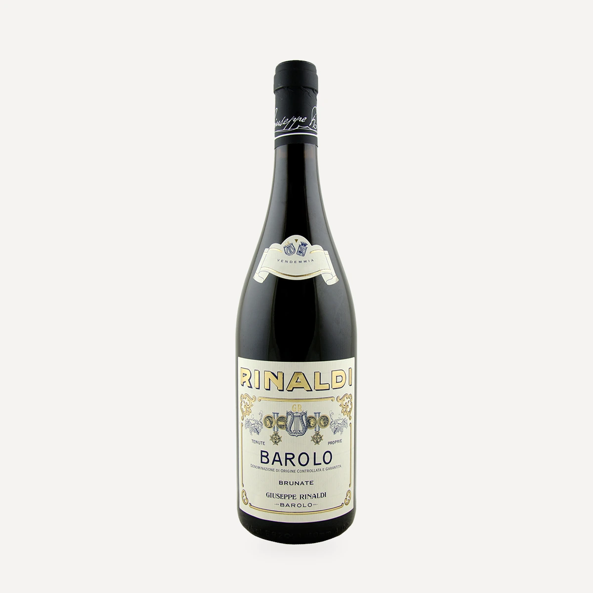 Barolo Brunate wine — Giuseppe Rinaldi winery — Dionysus