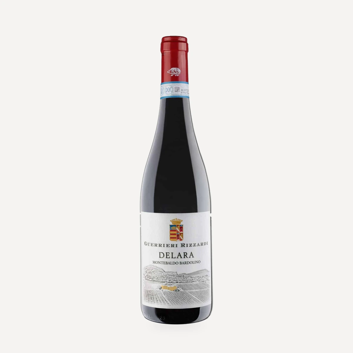 DELARA Montebaldo Bardolino DOC wine — Guerrieri Rizzardi winery — Dionysus