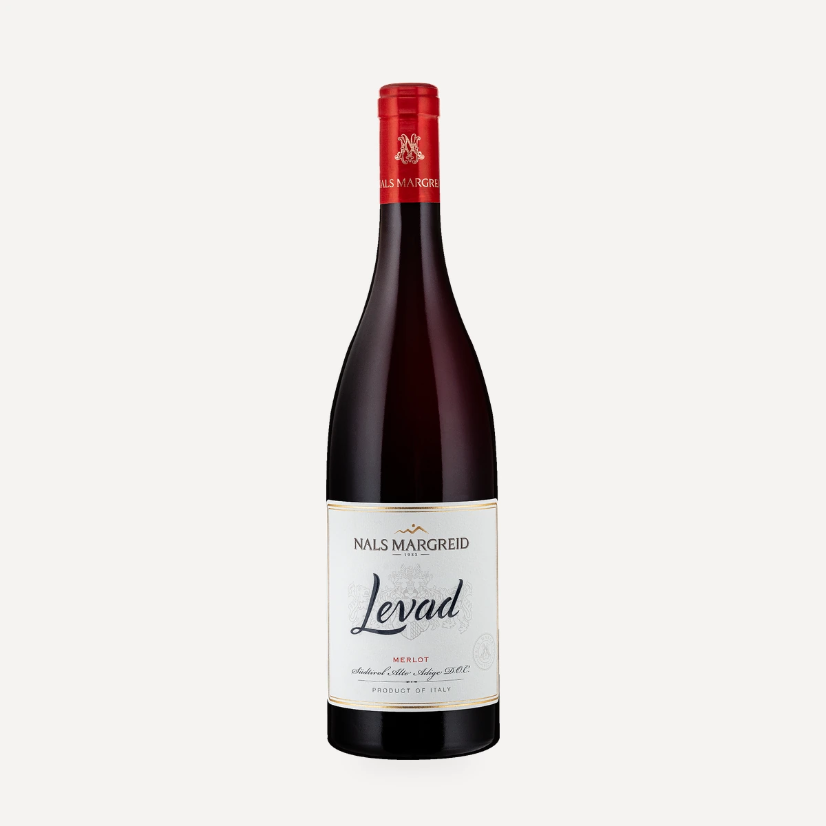 Levad Merlot wine — Nals Margreid winery — Dionysus