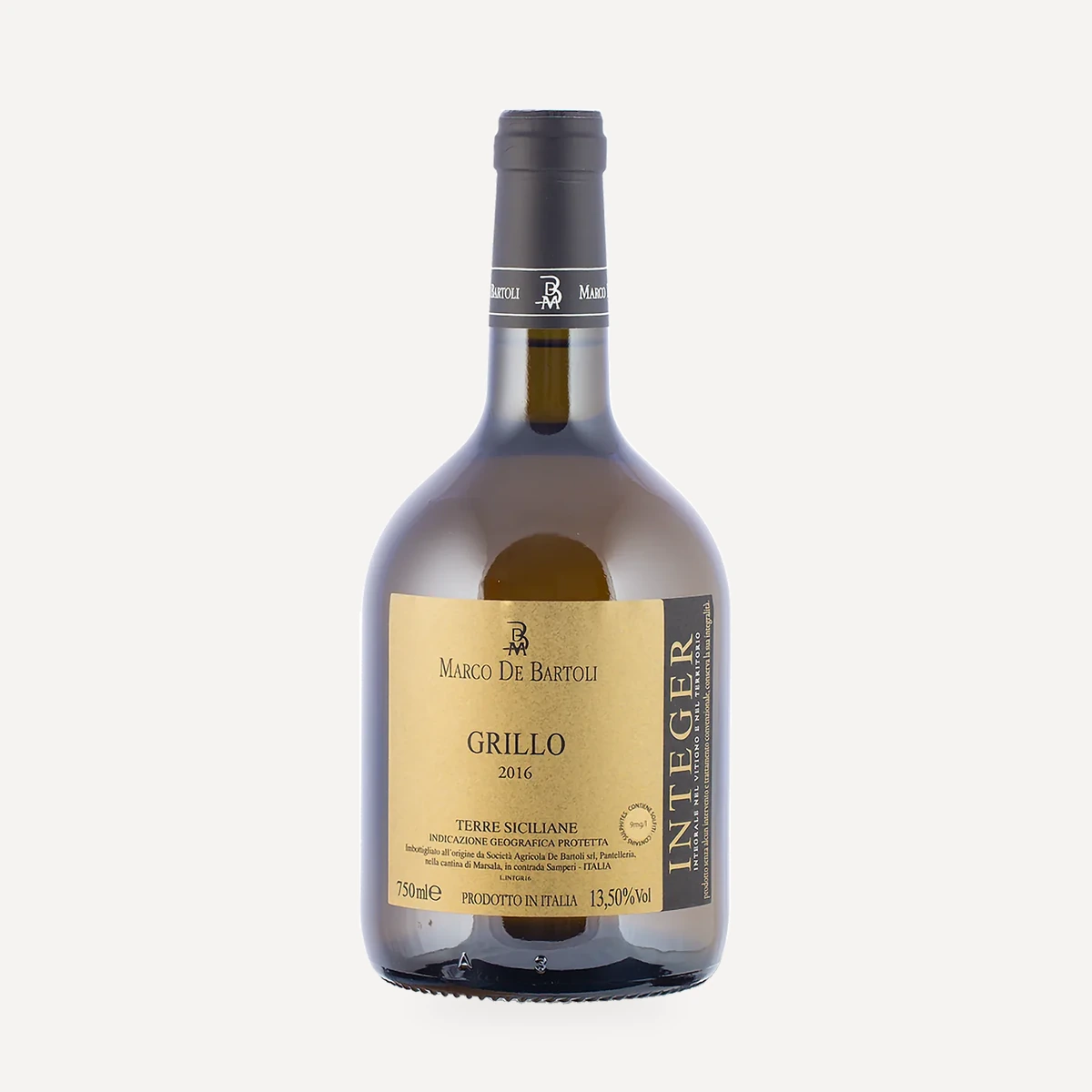 Integer Bianco wine — Samperi winery — Dionysus