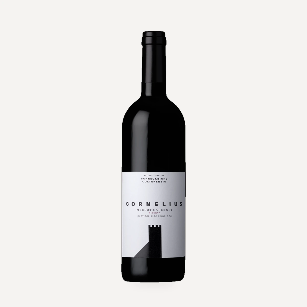 Cornelius Alto Adige Merlot-Cabernet Riserva DOC wine — Schreckbichl Colterenzio winery — Dionysus