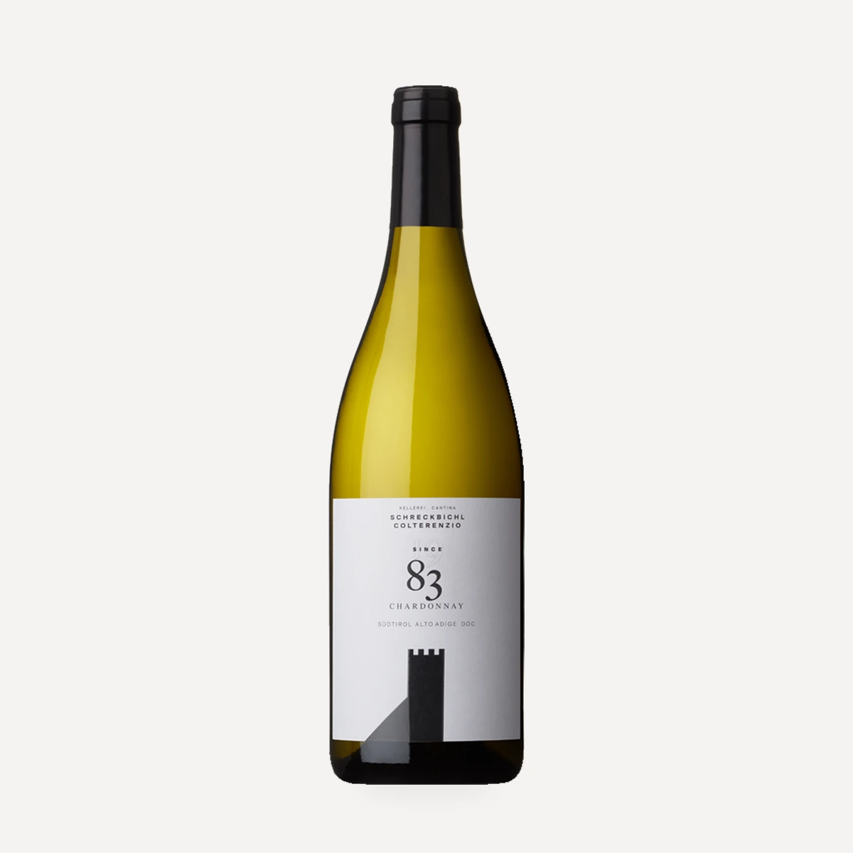 Since 83 Alto Adige Chardonnay DOC wine — Schreckbichl Colterenzio winery — Dionysus