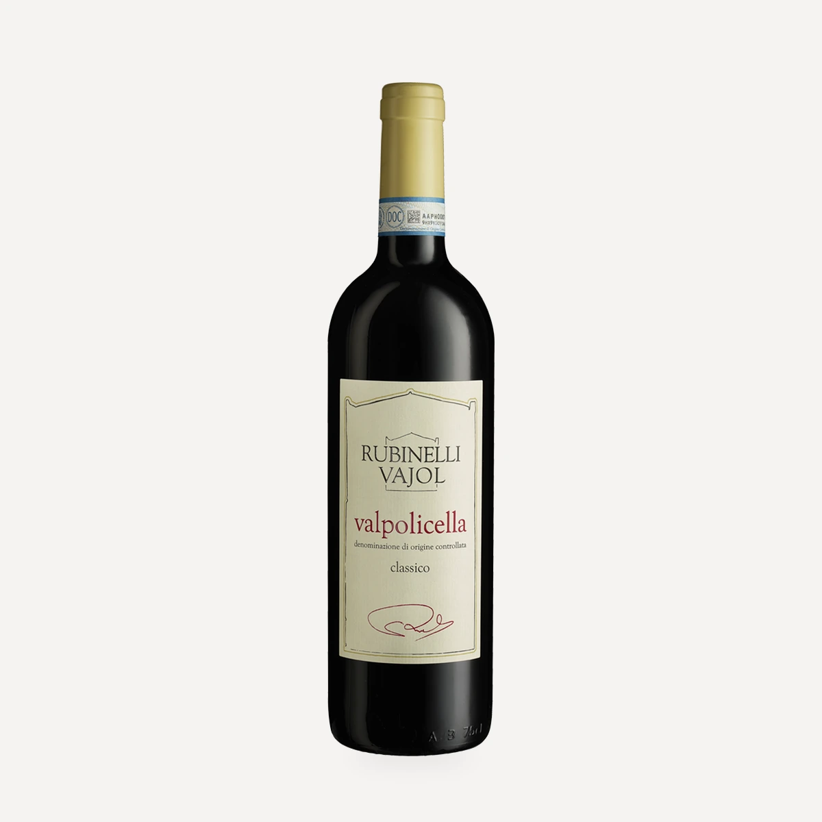 valpolicella classico DOC wine — Rubinelli Vajol winery — Dionysus