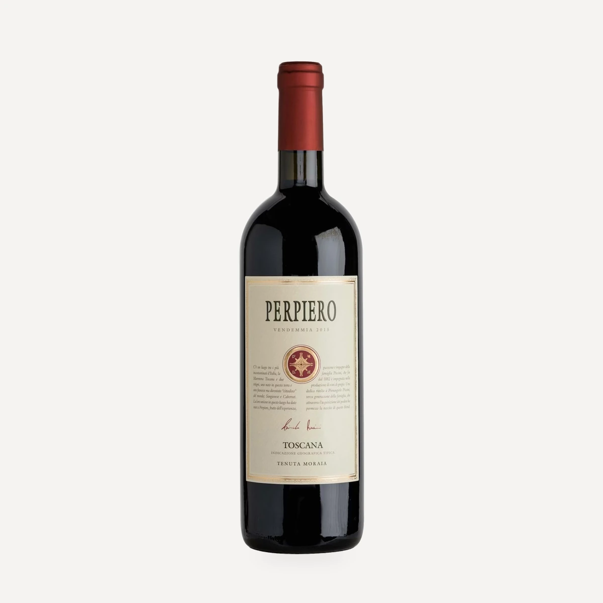 Perpiero Toscana IGT wine — Tenuta Moraia winery — Dionysus