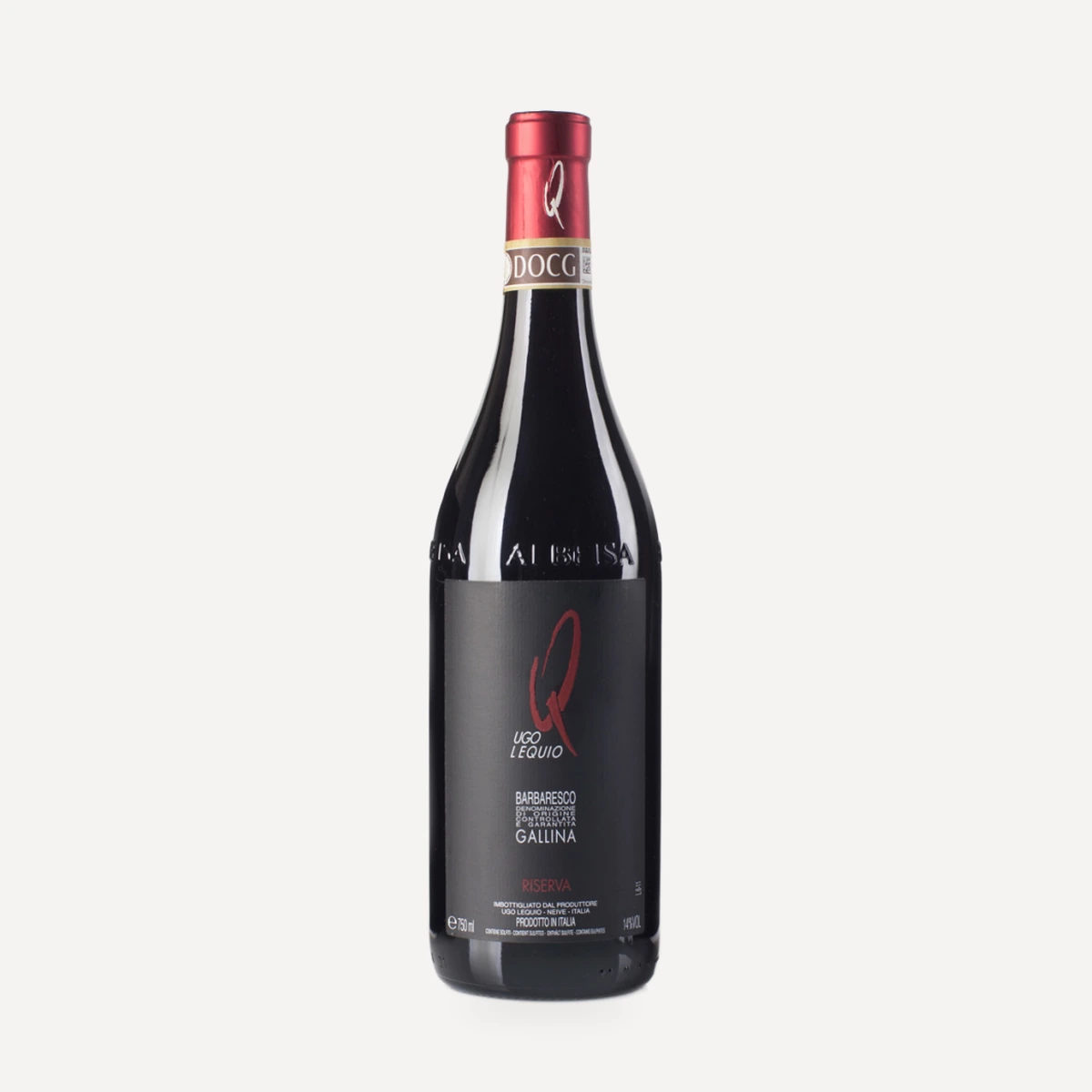 Barbaresco Gallina Riserva wine — Ugo Lequio winery — Dionysus