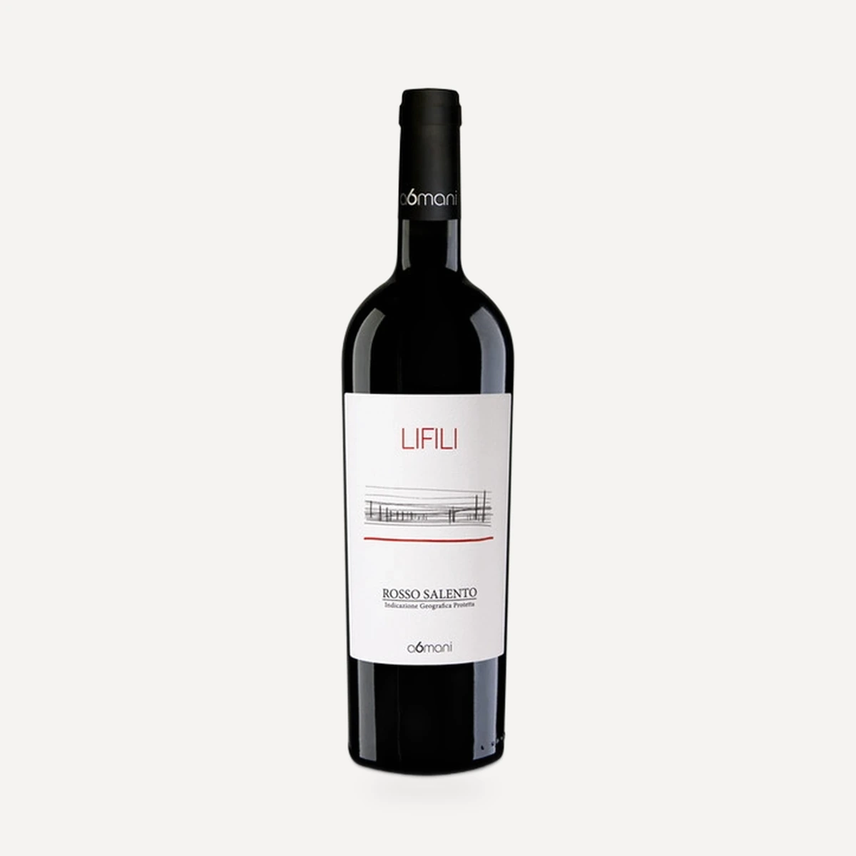 Lifili Rosso Salento IGP wine — A6mani winery — Dionysus