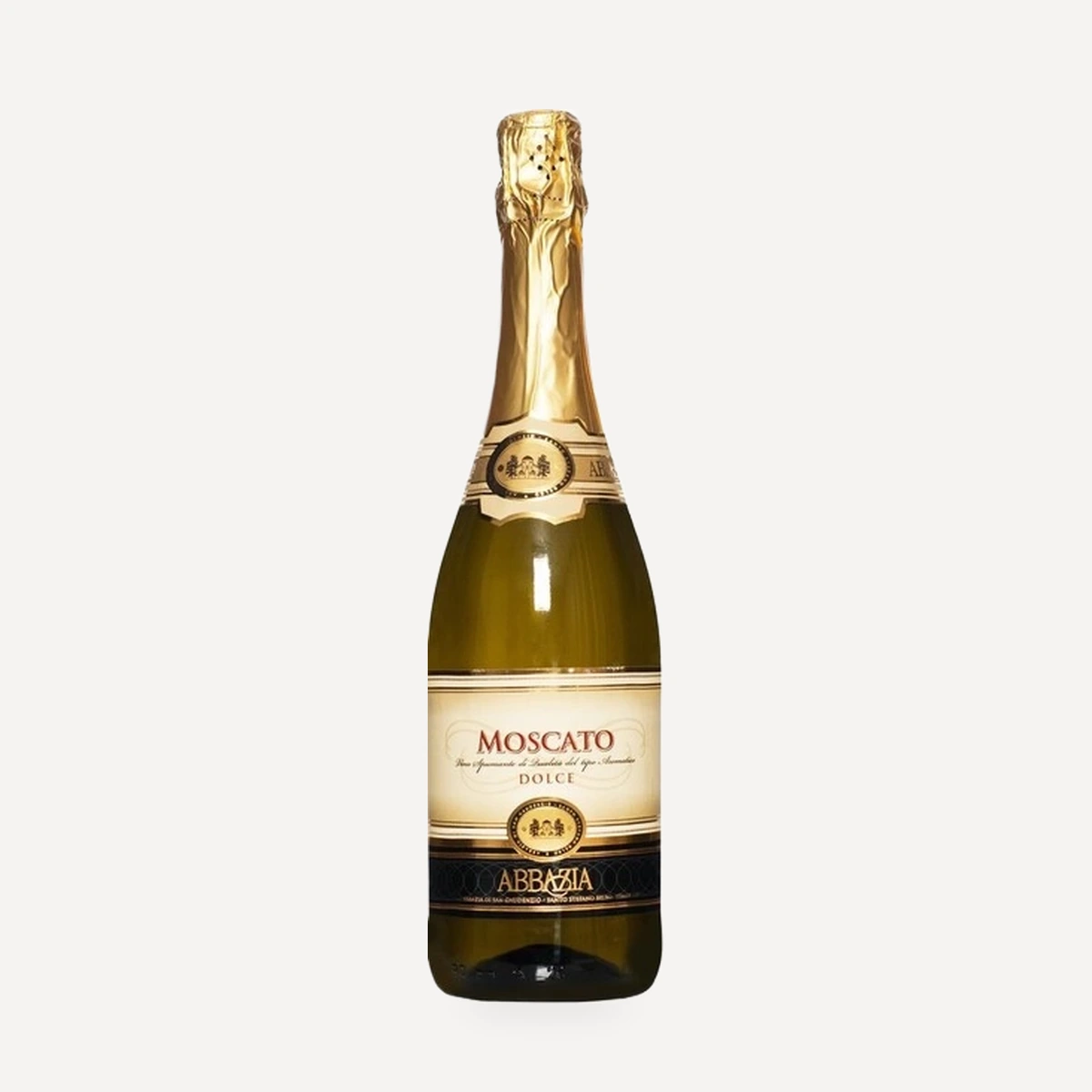 Abbazia Moscato Spumante wine — Abbazia di San Gaudenzio winery — Dionysus