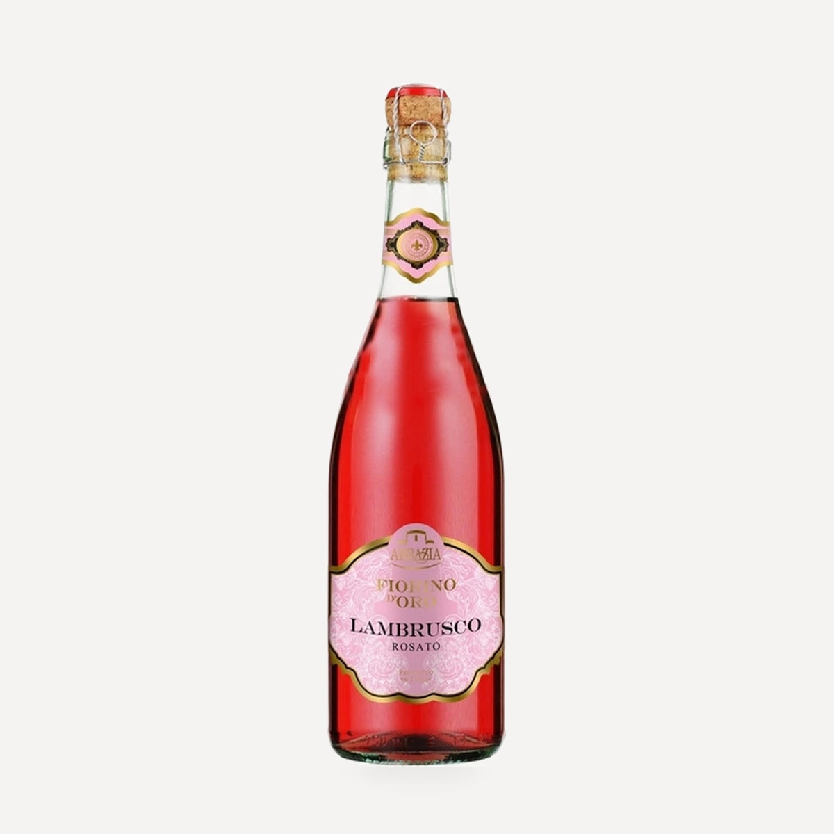 Fiorino d'Oro Lambrusco Rosato Frizzante Emilia IGT wine — Abbazia di San Gaudenzio winery — Dionysus