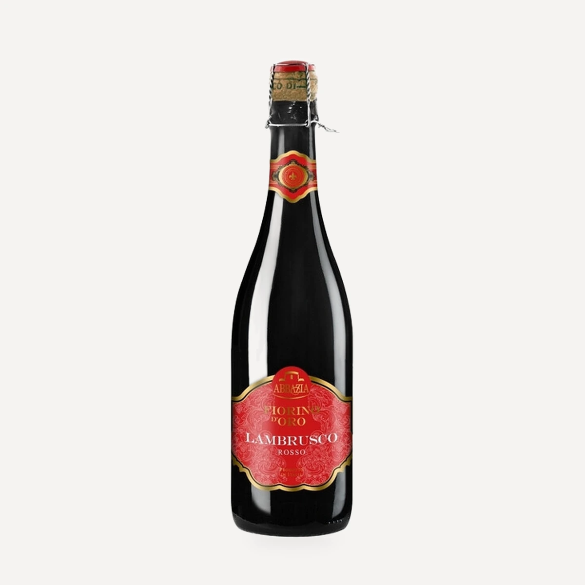 Fiorino d'Oro Lambrusco Rosso wine — Abbazia di San Gaudenzio winery — Dionysus