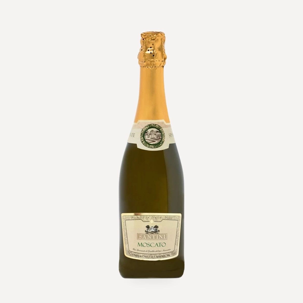 Santini Moscato Spumante wine — Abbazia di San Gaudenzio winery — Dionysus