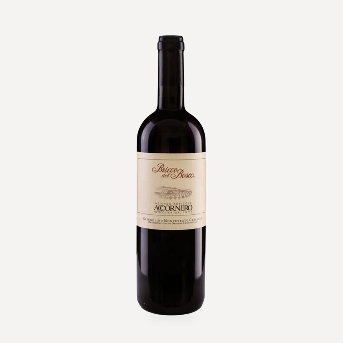 Bricco del Bosco Grignolino del Monferrato Casalese DOC wine — Accornero winery — Dionysus