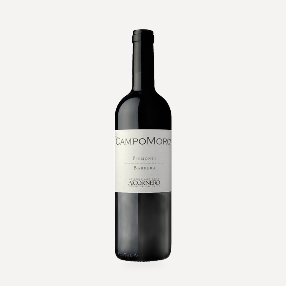 CampoMoro Barbera Piemonte DOC wine — Accornero winery — Dionysus
