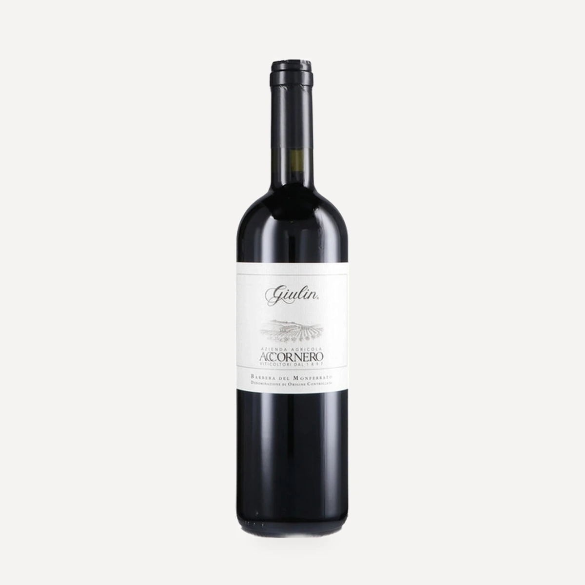 Giulin Barbera del Monferrato DOC wine — Accornero winery — Dionysus
