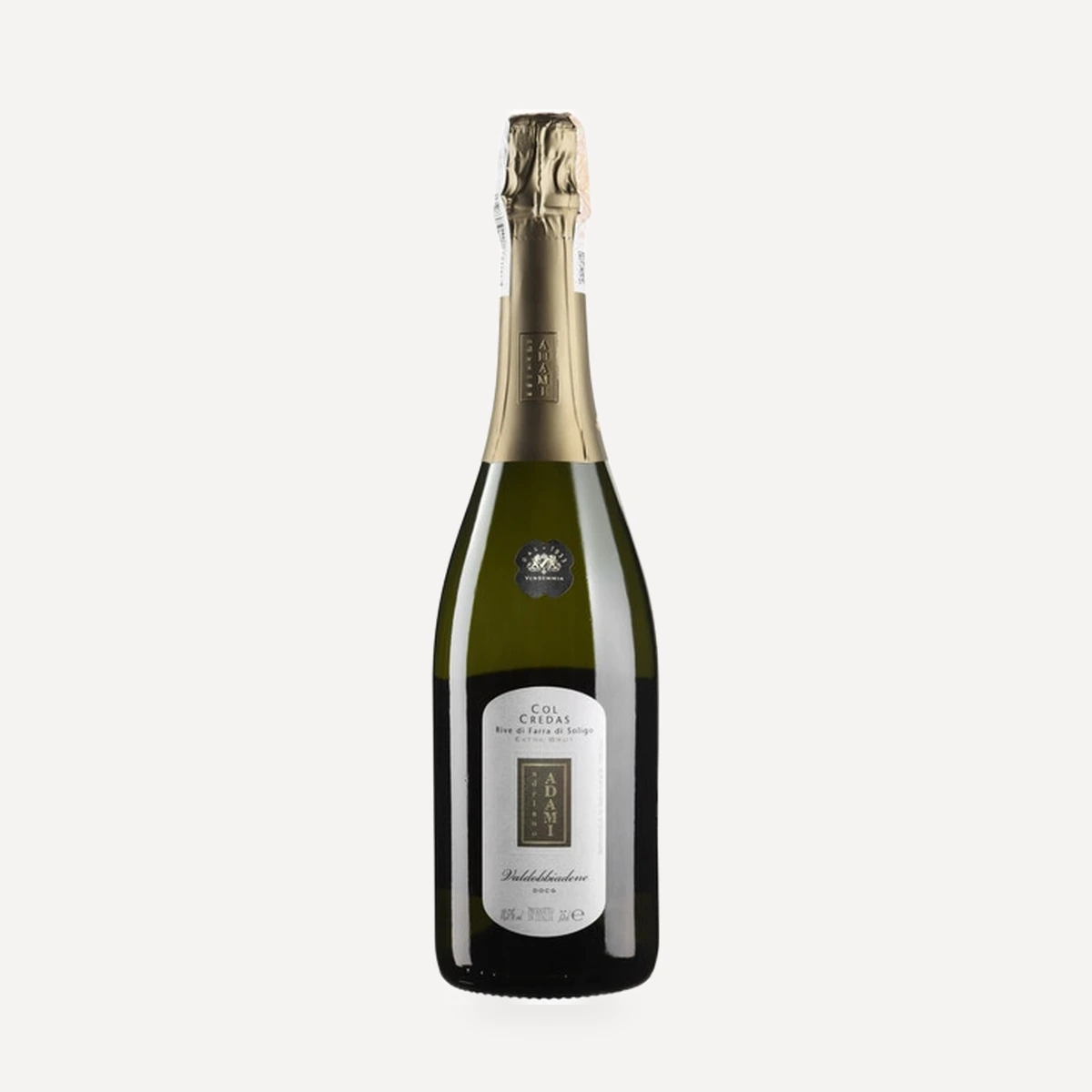 Col Credas Brut Valdobbiadene Prosecco Superiore DOCG wine — Adriano Adami winery — Dionysus