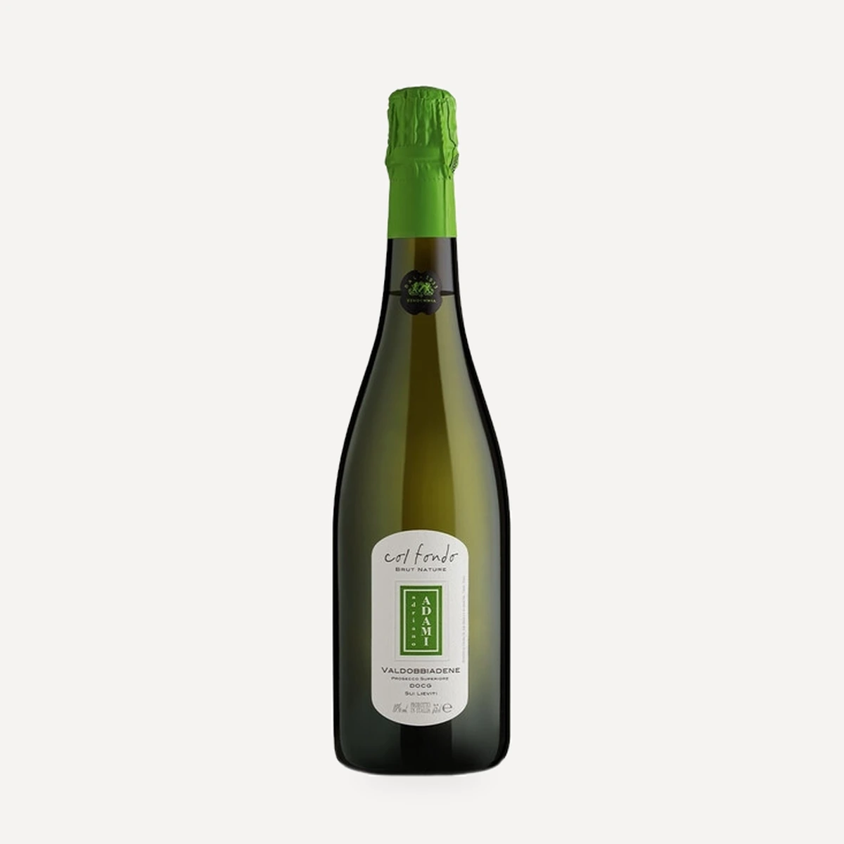 Col Fondo Brut Nature Valdobbiadene Prosecco Superiore DOCG wine — Adriano Adami winery — Dionysus