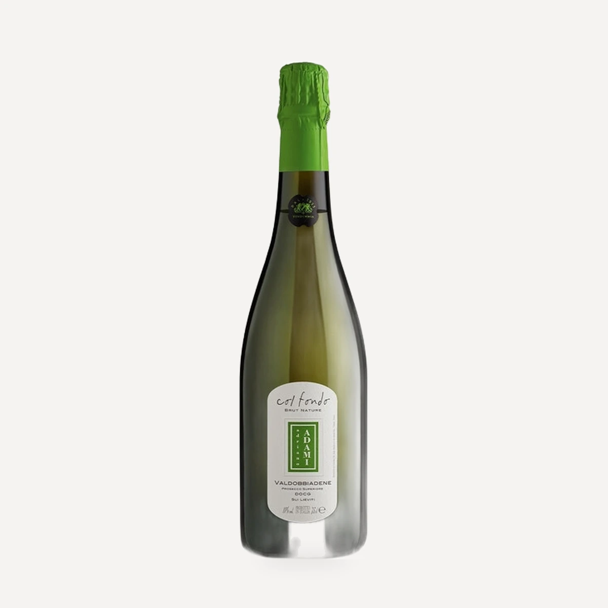 Col Fondo Brut Nature Valdobbiadene Prosecco Superiore DOCG wine — Adriano Adami winery — Dionysus
