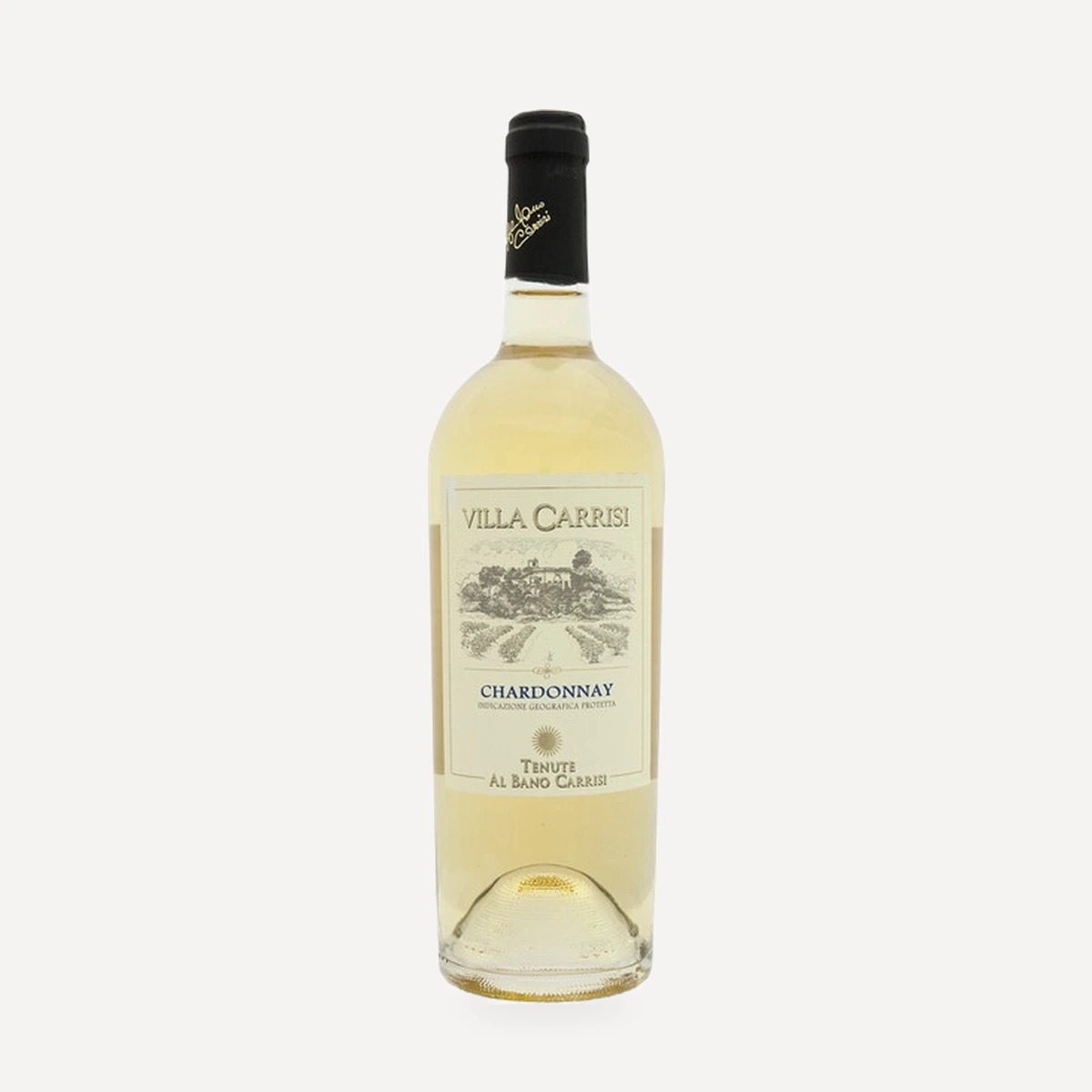 Villa Carrisi Chardonnay Salento IGP wine — Al Bano Carrisi winery — Dionysus
