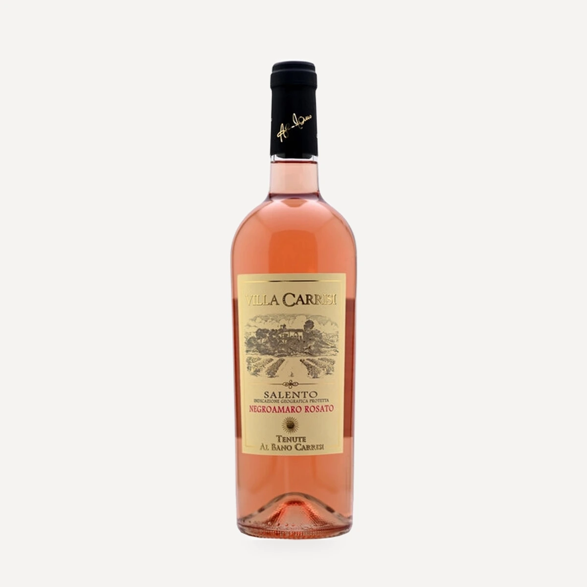 Villa Carrisi Negroamaro Rosato Salento IGP wine — Al Bano Carrisi winery — Dionysus