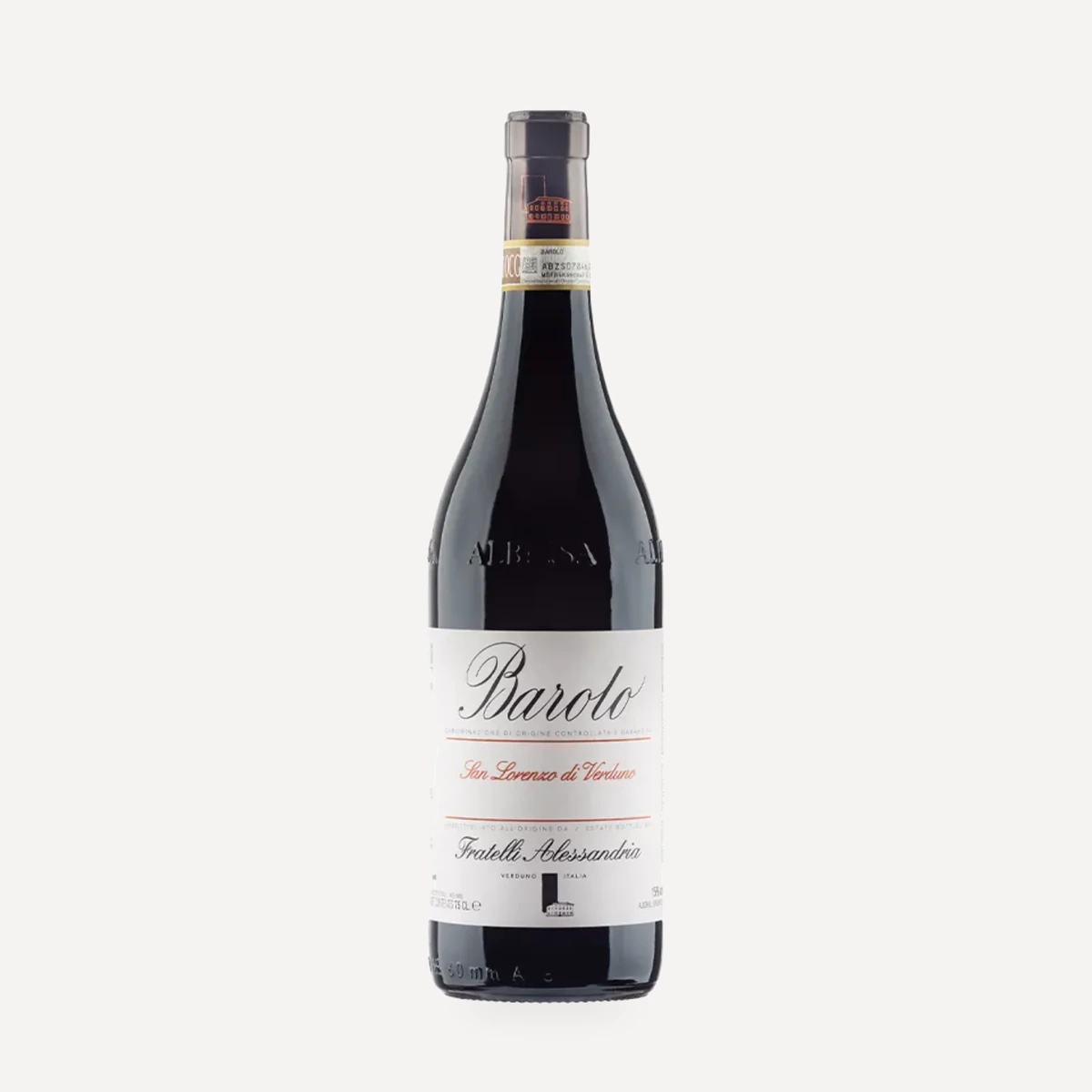 Barolo San Lorenzo DOCG wine — Alessandria winery — Dionysus