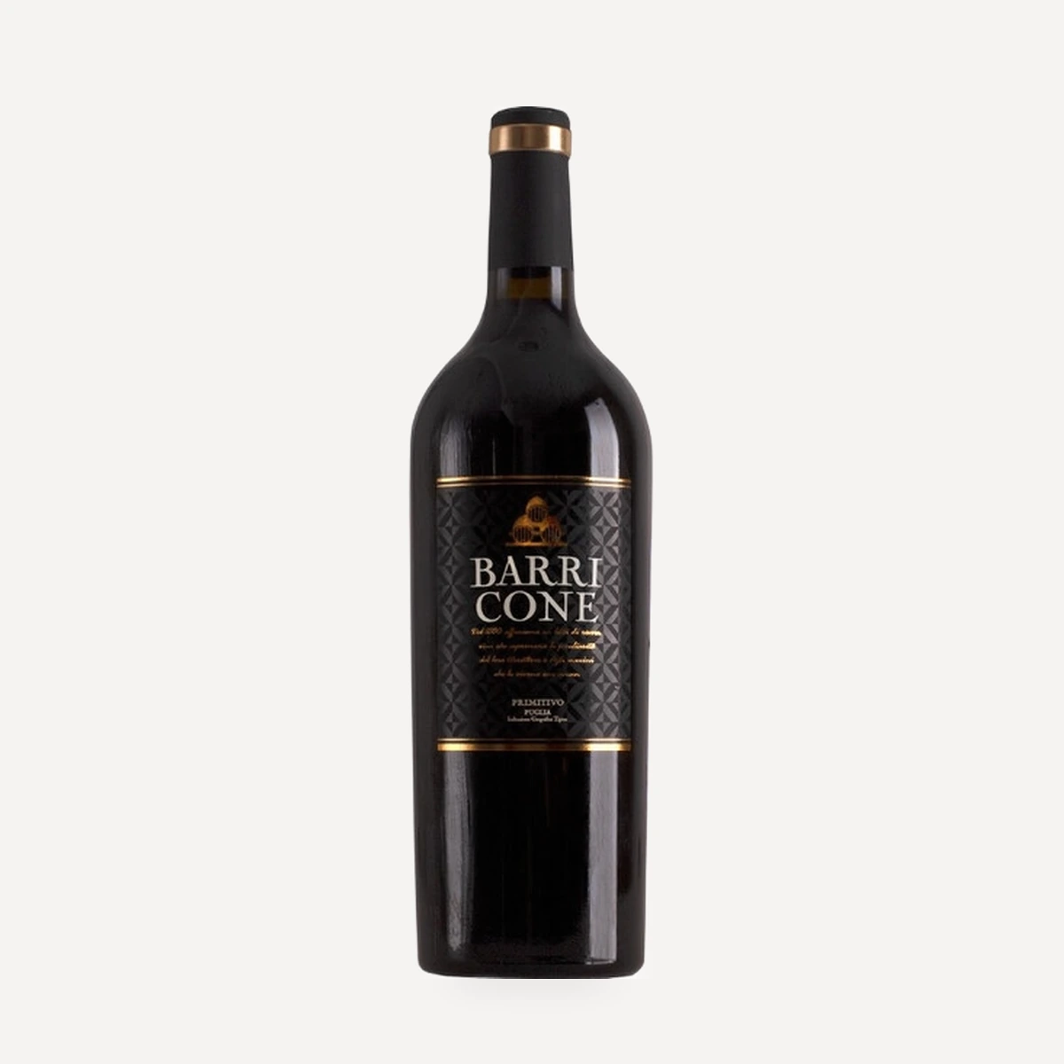 Barricone Primitivo Puglia IGT wine — Angelo Rocca winery — Dionysus