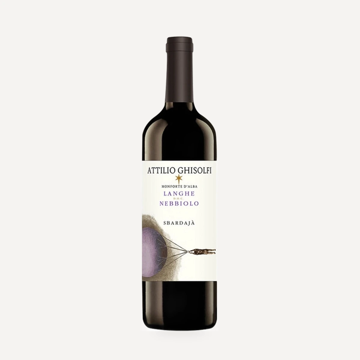 Langhe Nebbiolo Sbardajà wine — Attilio Ghisolfi winery — Dionysus